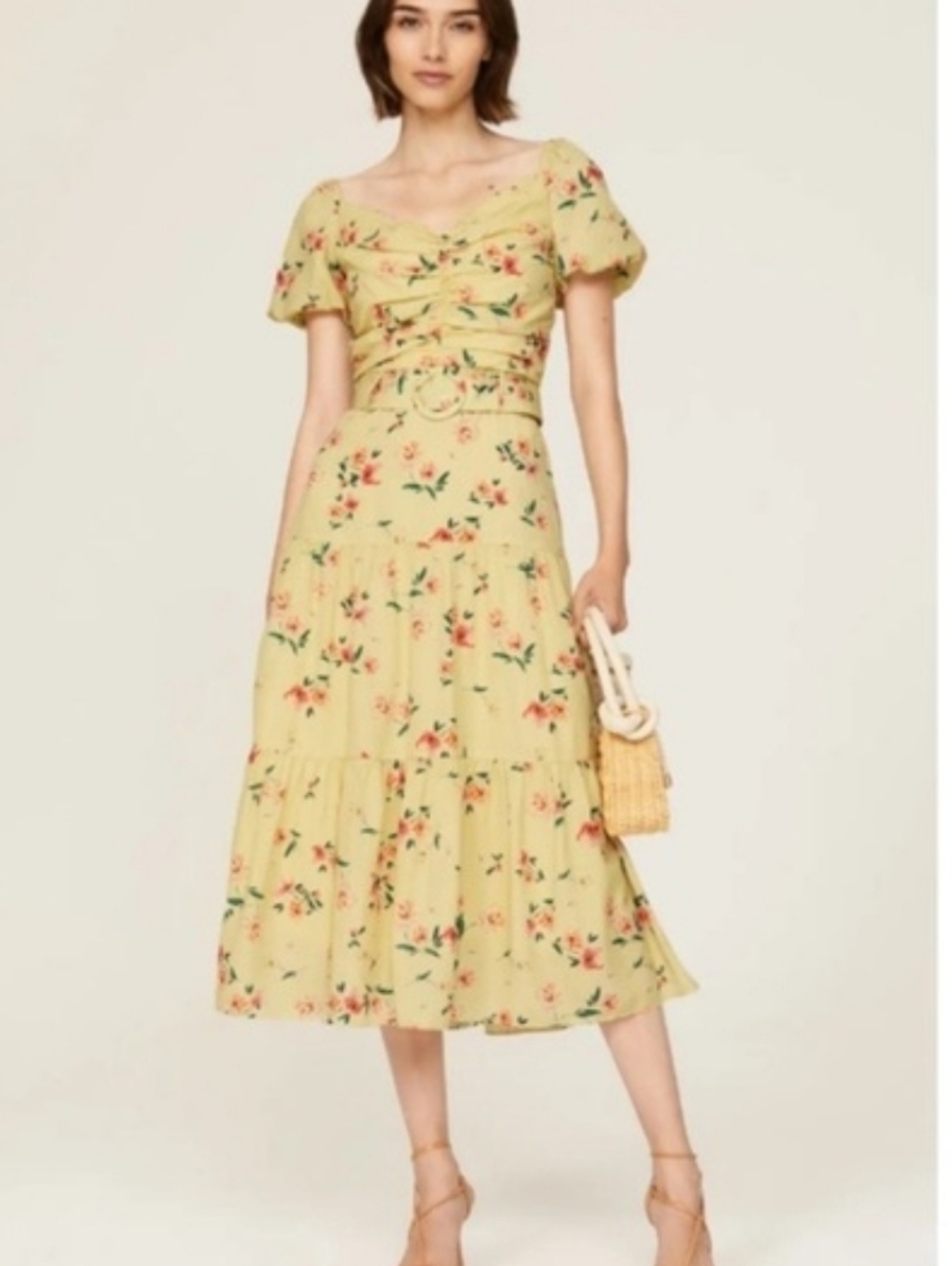 Paloma BLUE Evie Belted Dress Size Medium